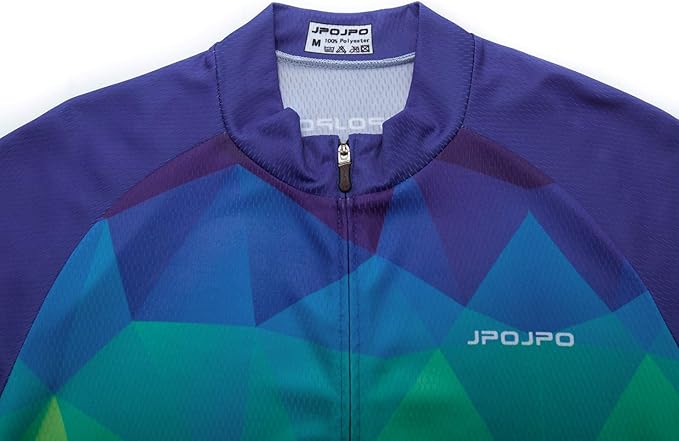 JPOJPO Men's Cycling Jersey Bike Shirt Short Sleeve MTB Summer Clothing Bicycle Tops Jacket S-3XL