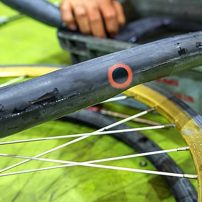 VOSAREA 48Pcs 30mm Motor Bicycle Bike Tyre Tire Inner Tube Puncture Rubber Patches Repair Kit