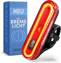 Büchel COB Bike Tail Light - Brake Sensing Technology - Ultra Bright Bike Rear Light LED -and Tool-Free Mounting I Rechargeable and Long-Lasting Rear Bike Light - Bicycle Lights for Night Riding