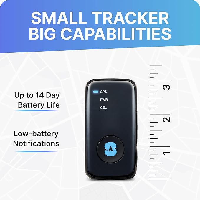 Spy Tec Atlas GPS Tracker for Vehicles & Kids | Up to 14-Day Battery Life | Geofencing, Portable Real Time Mini GPS Car Tracker w/Lifetime Support | Starter Kit with 1st Month Included