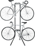 Rugged 2 Bike Rack for Garage & Home by Delta Cycle – No Drilling Required – Fully Adjustable Gravity Storage Rack for Any Style Bicycle – Leaning Wall Rack Holds Up to 100 lbs