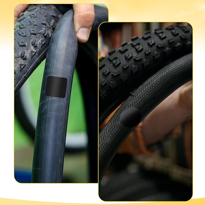40 Pcs Bike Tire Repair Kit Includes 36 Pieces Glueless Bike Tube Patches Bicycle Tire Patch Kits Metal Rasp Puncture Patches Kit for Motorcycle BMX Cycling MTB Road Mountain Bikes