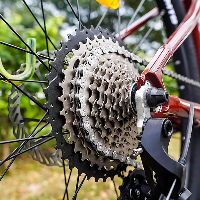 Hycline Bike Chain 6/7/8-Speed,Bicycle Chain 1/2x3/32 Inch,Special Steel for Road Mountain Racing Cycling (116 Links)
