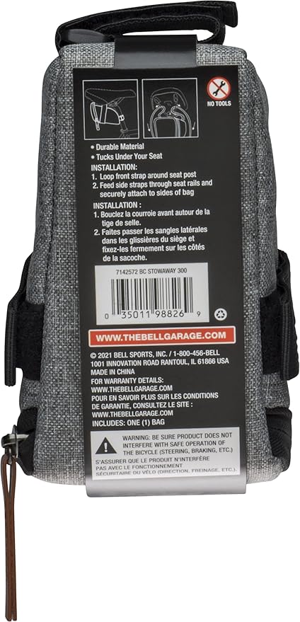 BELL Stowaway Top Tube Bicycle Bag