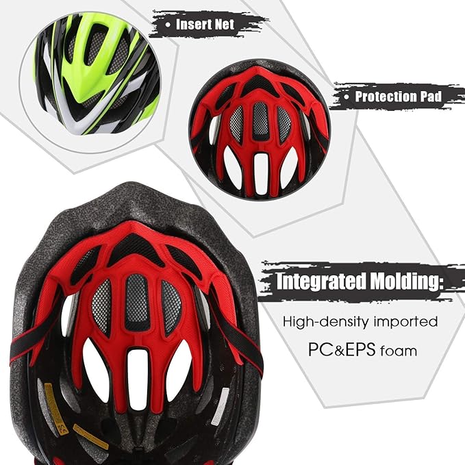 Bike Helmet Men Women, Shinmax Bicycle Helmet with Rear Light and Detachable Visor