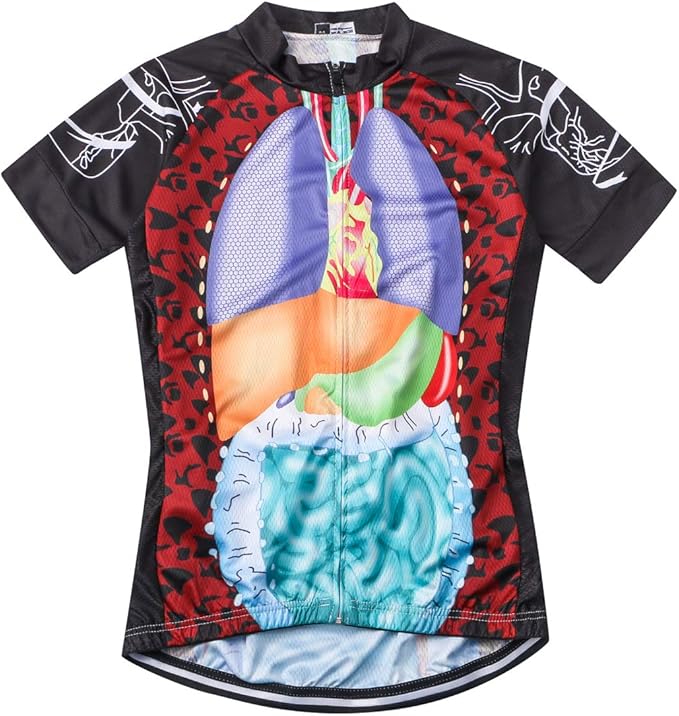 Weimostar Men's Cycling Jersey Short Sleeve Bike Clothing Multicolored Diamond