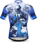 Men's Cycling Jerseys Wolf Print Bicycle Shirts Summer Road Bike Clothes Quick Dry Breathable