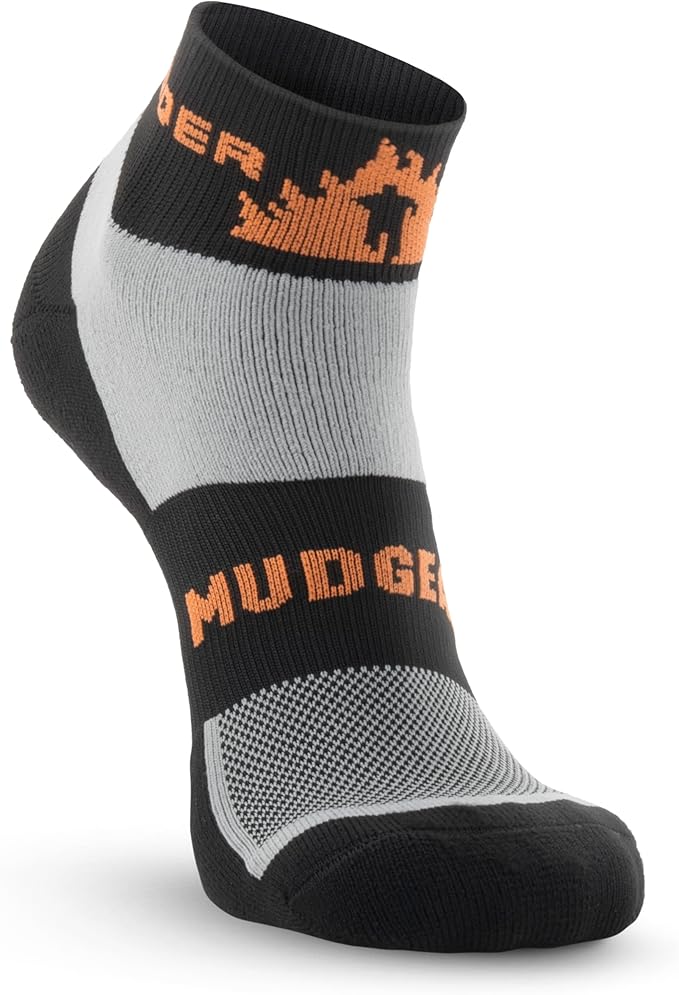 Crew Length Trail Running Socks, Quick-Drying Mid-Calf Socks with Arch Support, Sweat-Resistant, Breathable Athletic Socks