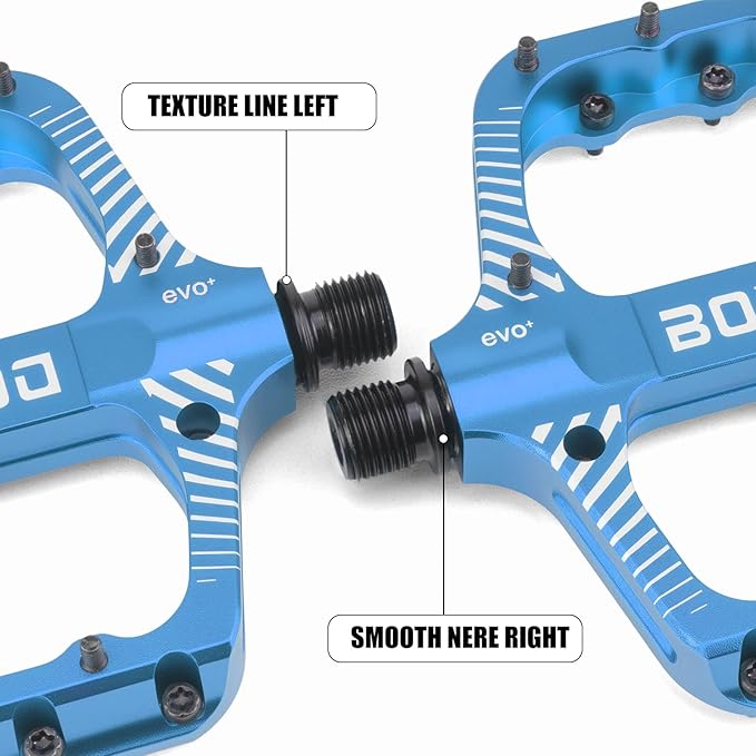 Bike Pedals 9/16" Lightweight Non-Slip Bicycle Platform Pedals - Fits Most Adult Bikes & Mountain Bikes &MTB, Road Bikes and Slip-Resistant Design