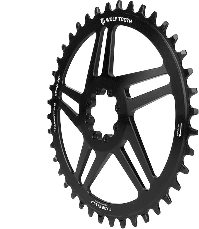 Wolf Tooth Direct Mount Chainring for SRAM 8-Bolt Raw Silver