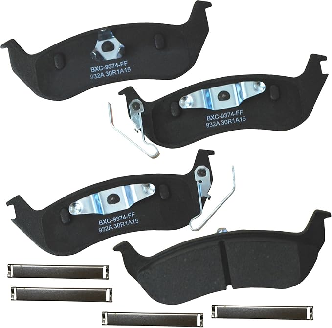 Bendix Premium SBC932A Ceramic Rear Brake Pads for Ford Crown Victoria 2011-2003, Ranger 2011-2010, Lincoln Town Car 2011-2003, Mazda B2300 2010, B4000 2010, Mercury Marauder 2004-2003