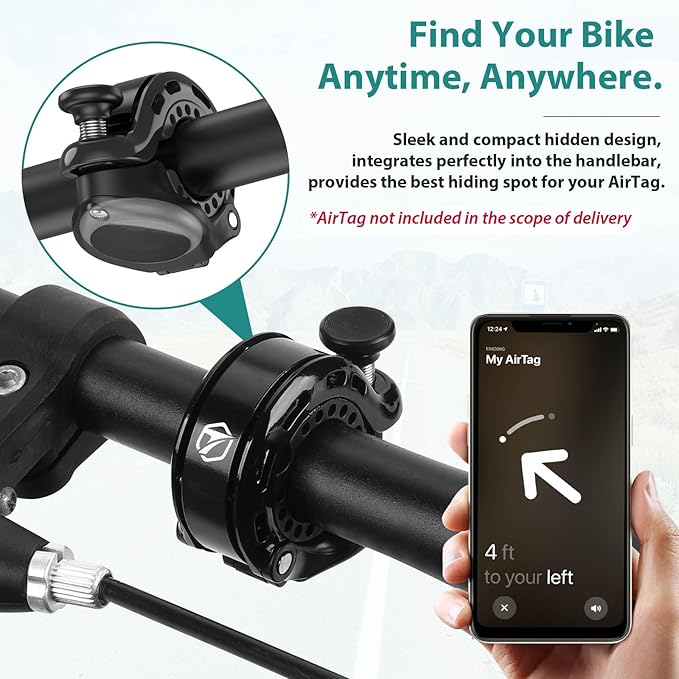 Bike Bell, Aluminum Alloy Bicycle Bells for Adults Kids Max 110 dB, Bike Horn Fit 22.2-31.8 mm Handlebar for Mountain Road Bike Scooter Ebike