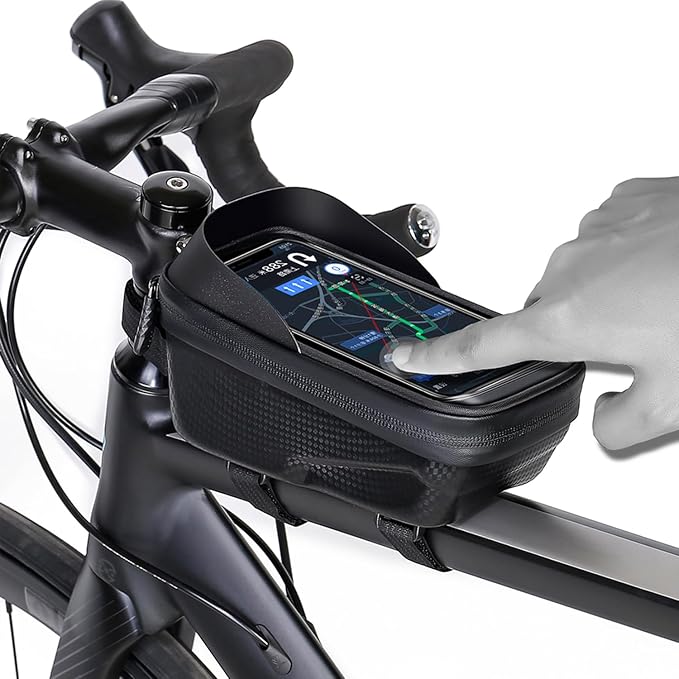 Bike Bag,LLTTLTMM,Bike Bags For Bicycles,Bicycle Bag Waterproof,Bike Pouch,bike accessories for adult bikes for Phones Under 7",bike frame bag，Bike Accessories，Bike Phone Holder