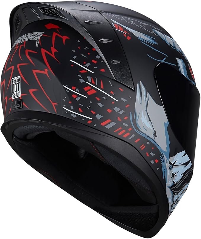 Motorcycle Helmets Full Face WS-611 Street Bike Motorbike Helmet for Adults Men Women DOT Approved