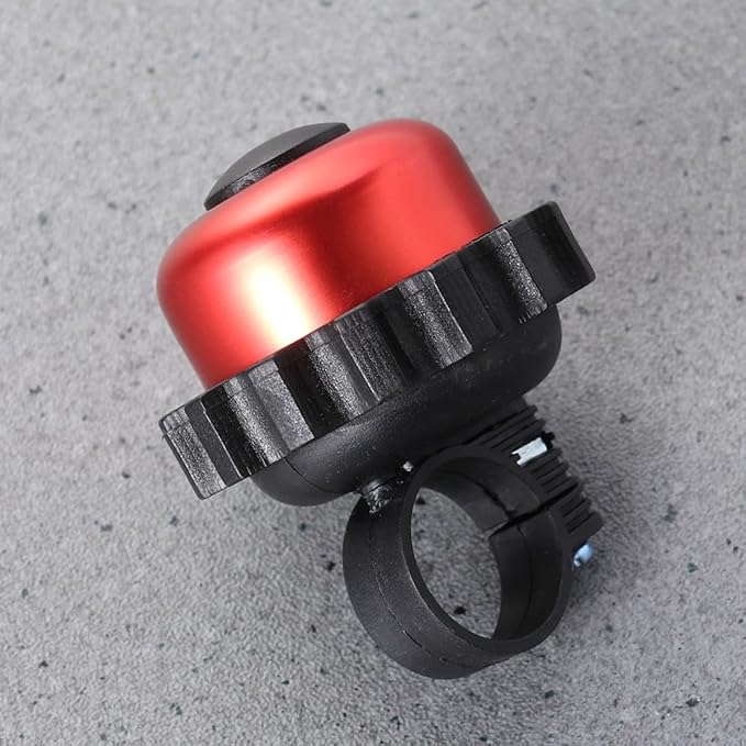 FRCOLOR 3pcs Rotating Bike Bell Loud Horn Bicycle Accessories Red Vintage Cycling Bell for Mountain Road Scooter Outdoor Riding