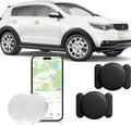 Hidden GPS Tracking Devices, 2PCS Real Time GPS Tracker Work with Find My (iOS Only), Hidden Car GPS Tracker with Magnetic Waterproof Case, No Monthly Fee, Car Tracker, Black