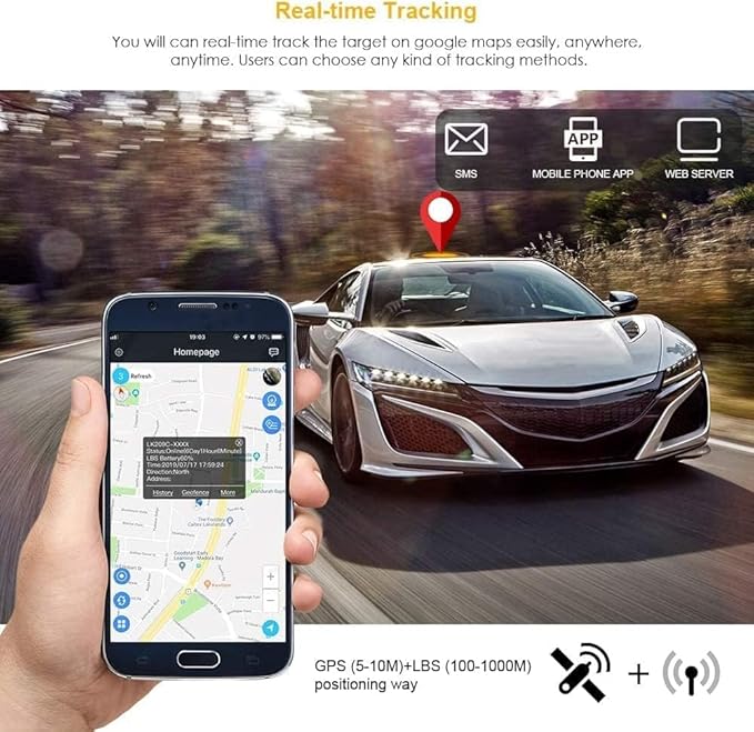 GPS Tracker for Vehicles Winnes 4G TK918 Worldwide Real-time Tracking Magnetic GPS Locator with 20000mah Battery Waterproof Tracker with Anti-Theft Alarm for Car/Boat,SIM Card Needed