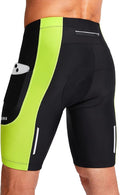 Bikewa Men's Bike Shorts 3D Padded Cycling Road Biking Mountain Riding Biker Bicycle UPF 50+ Cycle Shorts Zipper Pockets