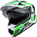1Storm Youth Kids Dual Sport Dual Visor Motorcycle Motocross Off Road Full Face Helmet Matt Black