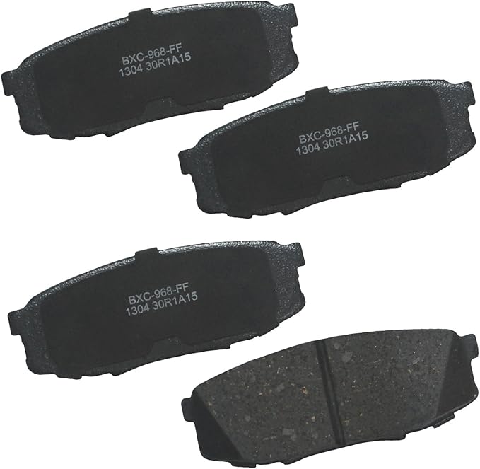Bendix Premium SBC1304 Ceramic Rear Brake Pads for Lexus LX570 2011-2008, LX570 2021-2013, Toyota Land Cruiser 2011-2008, Land Cruiser 2021-2013, Sequoia 2022-2008, Tundra 2021-2007