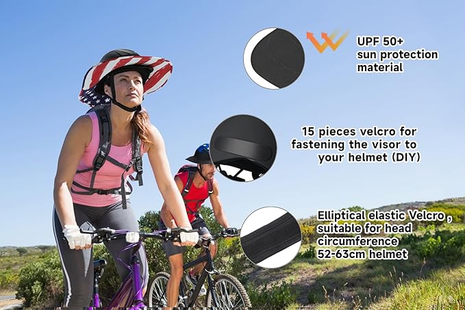Tontron Horsriding Helmet Visor |Hard Hat Sunshade with Detachable Neck Flap