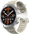 Jugeman Military Smart Watch for Men Answer Make Calls, 5ATM Waterproof Rugged Fitness Tracker with GPS, LED Flashlight, Compass, Heart Rate Sleep Monitor,1.43" AMOLED Display Smartwatch