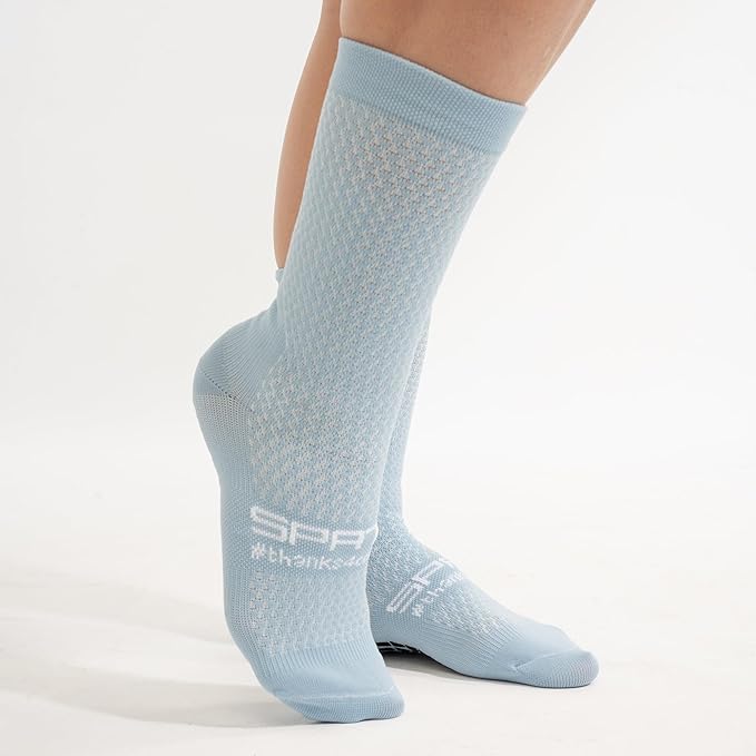 SOKZ2 Long Cycling Socks Performance Fit with Silicone Grippers Moisture Wicking Ideal for Road Racing and Training