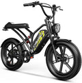 Electric Bike for Adults 1500W Peak 20" Fat Tire All-Terrain E-Bike 80 Miles 30MPH Electric Dirt Bike for Road Sand Mountain Snow - 48V 20/30AH Battery Powered Electric Motorcycle