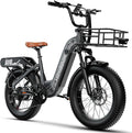 1500W Motor Electric Bike for Adults 80 Miles 30MPH Ebike 20" x 4 Fat Tire 48V 20Ah Removable Battery Mountain E Bike Commuter Front Suspension Bicycles Men Women