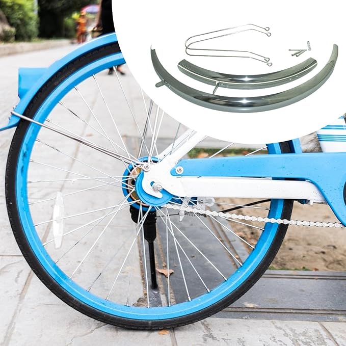 Foldable Bikes Front Rear Fender Bicycle Mudguard for 20 inch Wheel Components Reliable Replacement Protector Rear Mud Guard