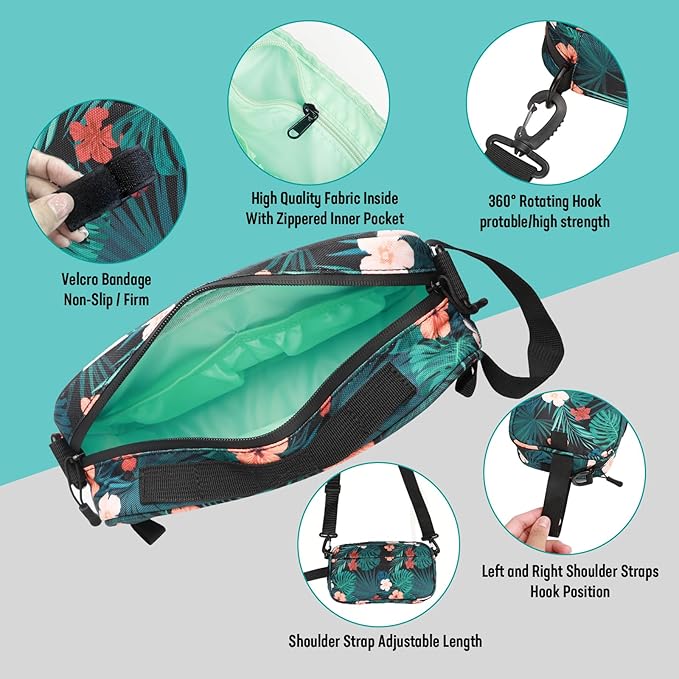 YEEGO DIRECT Handlebar Bag, Bike Bags for Bicycles, Multifunctional Water-resistant Scooter Crossbag Handbag Slant Across Mountain Bicycle Handlebar Frame Accessories(Navy Blue)
