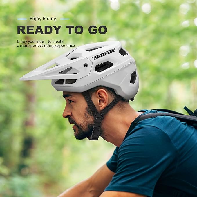 BATFOX Bike Helmet,Mountain Bike Helmet Helmets for Men Women Adults Youth