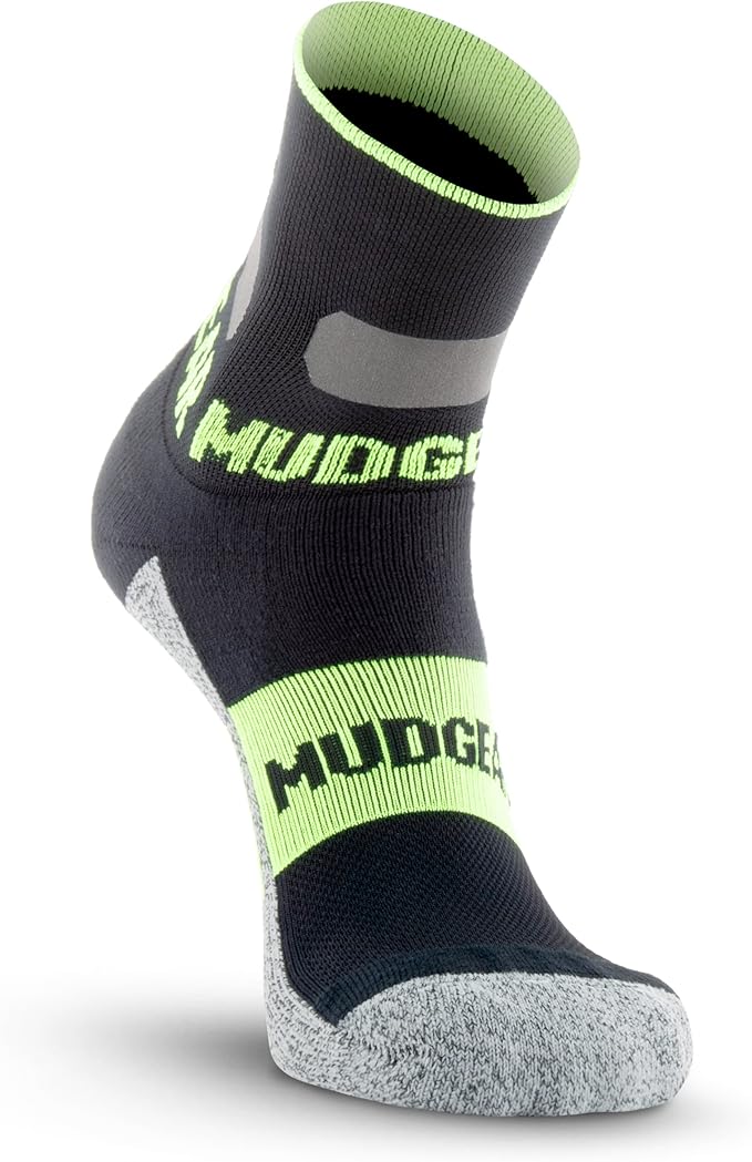 Crew Length Trail Running Socks, Quick-Drying Mid-Calf Socks with Arch Support, Sweat-Resistant, Breathable Athletic Socks