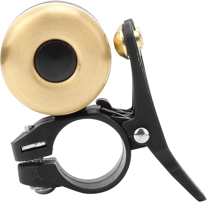 plplaaoo Classic Bike Bell,Bicycle Bell, Vintage Bicycle Double Bell Loudly Sound Mountain Bike Horn Knocking Cycling Accessory, Clearer Louder Longer Sustained Purer Tone, Classic Bike Bell Vint