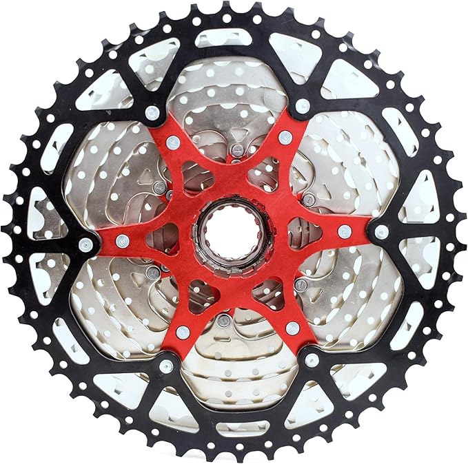 VG SPORTS 8/9/10/11/12 Speed Ultra-Light Bike Cassette for Mountain Bike 11-40T/11-42T/11-46T/11-50T/11-52T MTB Cassette Lightweight Aluminum Bracket Cassette