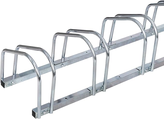 Nouva Bike Rack 6 Racks Adjustable Bike Stand Bike Bicycle Floor Parking Rack for Garage Storage Indoor Outdoor
