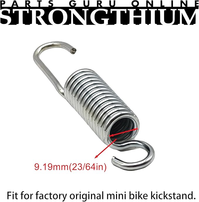 Strongthium Mini Bike Kickstand Spring for Coleman CT100U Trail CT200U B200R Bike CX100X RB200 Massimo Baja Warrior MB200 Doodlebug DB30 Motovox Mbx10 MBX11 RT100 RT200 Mini Bikes Parts