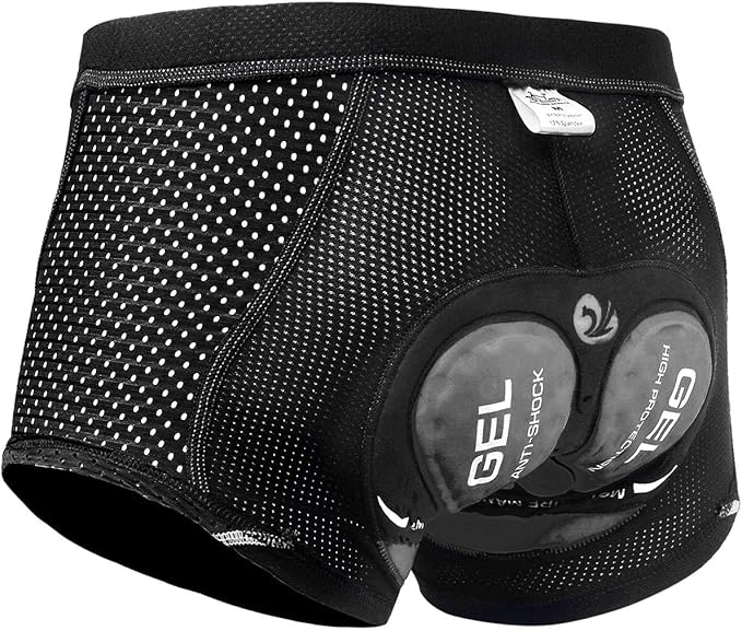 X-TIGER Men's Cycling Underwear Shorts 5D Padded Gel,MTB Biking Shorts Pants with Breathable,Adsorbent Design