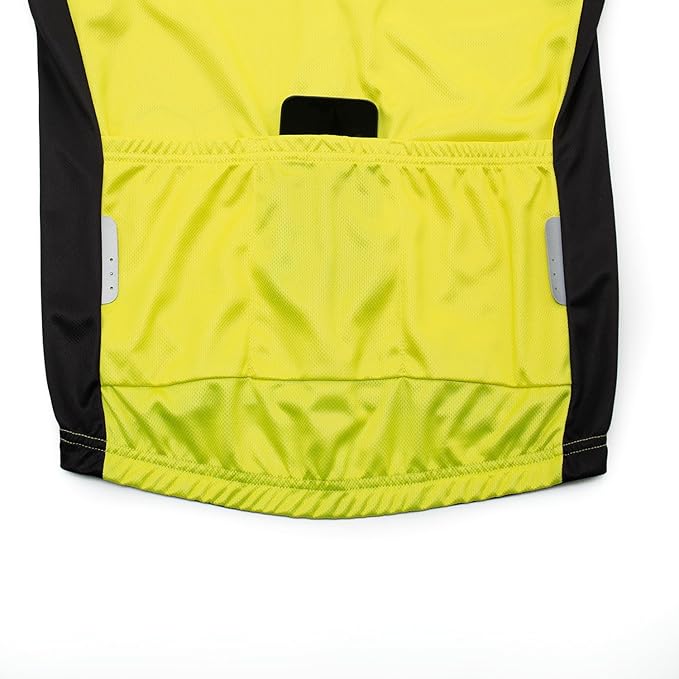 Men's Cycling Jersey Set Road Bike Shorts Sleeves Jersey Zipper Pokcet Bib Shorts with 20D Gel Pad Biking Clothing Sets