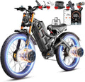 eAhora Romeo Pro 3 Electric Bike - [2026 Latest] 50MPH 5600W Dual Motor 60V 80AH 250Miles Long Range Ebike for Adults, 26" * 4.0 Fat Tire Fast Electric Mountain Bike Full Suspension Off-Road E-Bike