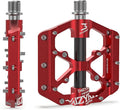 MZYRH Road/Mountain Bike Pedals,Lightweight 3 Bearings Bicycle Pedals,9/16” Aluminum Alloy Flat Pedals for Road Mountain BMX MTB Bike