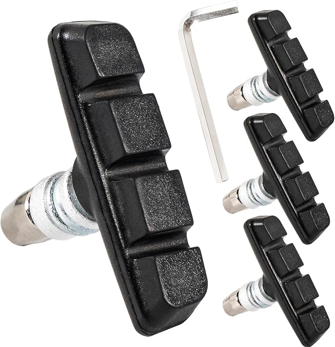 Chooee Bike V-Brake Pads, Bicycle Brake Pad Set, 2 Pairs Universal Brake Shoes