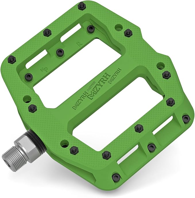 MZYRH Mountain Bike Pedals 9/16" 3 Sealed Bearings Lightweight Non-Slip Nylon Fiber Bicycle Platform Pedals for Road BMX MTB