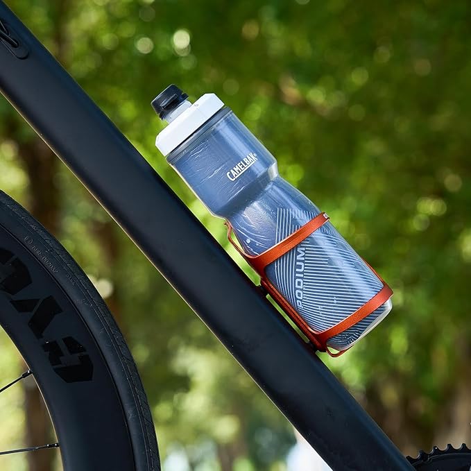 Corki Cycles Right Side Load Water Bottle Cage, Side Entry Bike Water Bottle Holder for Road & Mountain Bikes -1 Pack-Orange-Aluminum Alloy