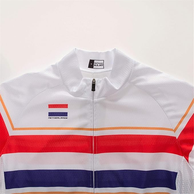 Cycling Jerseys Men Bicycle Short Sleeve Summer Shirt Bike Biking Tops Riding Clothing Flag
