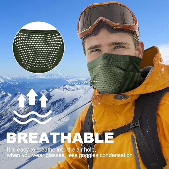 WTACTFUL Winter Neck Warmer Gaiter Windproof Face Mask Balaclava Bandana for Ski Snowboard