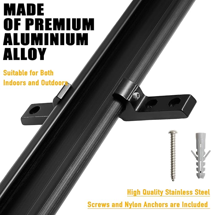 CyclingDeal Bike Wall Mount Rack - Adjustable Indoor Outdoor Storage Vertical Cycling Hook Hanger Organiser - Safe & Secure for Storing MTB Road Bicycles in Garage or Home - Upgraded 3 Bikes