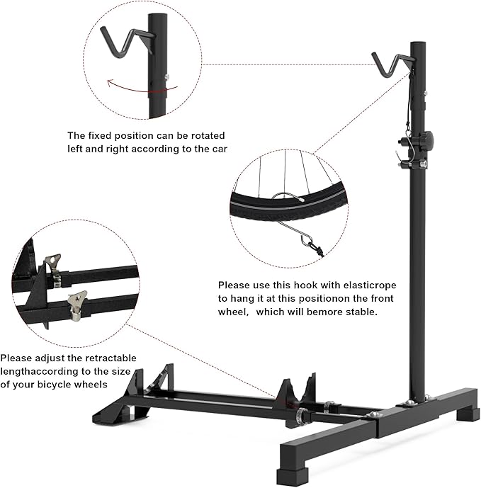 Bike Rack Garage & Vertical Bike Stand for Garage Storage,The Bicycle Stand Can Accommodate Bicycles With Shelves