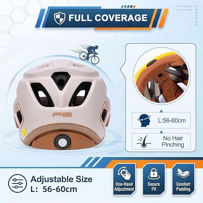 KINGBIKE NTA-8776 Mountain Bike Helmet Professional Ebike Helmets with 3-Level Adjustable Visor & Camera Mount E-MTB Helmet for Adults Men Women Youth E-Bike Safety Certified