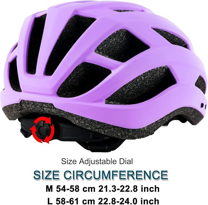 Bike Helmet for Adults Women Men Youth Kids, Lightweight Mountain Road Bicycle Cycling Helmets with Adjustable Dial & Removable Visor
